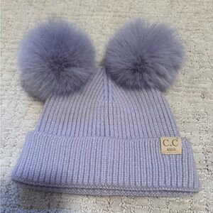C.C Kids Lilac Pom Pom Hat